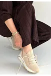 Feort Bej Triko Bağcıklı Spor Ayakkabı