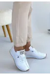 Fiert Beyaz Cilt Bağcıklı Spor Ayakkabı