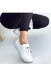 Finna Beyaz Cilt Bağcıklı Spor Ayakkabı