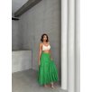 Fırfırlı brodeli astarlı uzun etek yeşil s255047 Fırfırlı brodeli astarlı uzun etek yeşil s255047