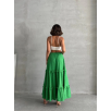 Fırfırlı brodeli astarlı uzun etek yeşil s255047 Fırfırlı brodeli astarlı uzun etek yeşil s255047
