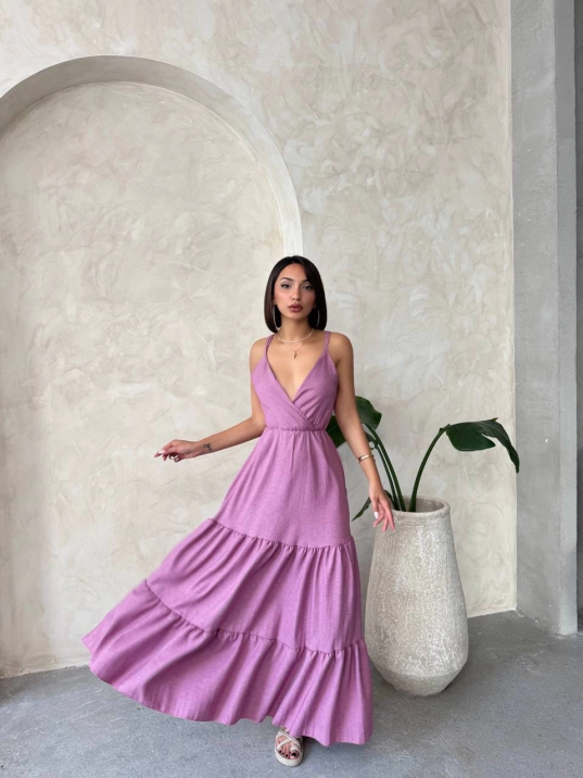 Fırfırlı katlı elbise s255049 Fırfırlı katlı elbise s255049