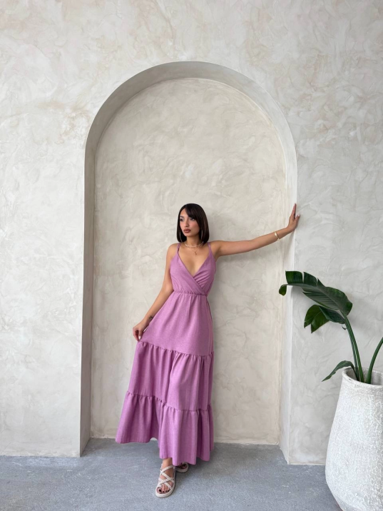 Fırfırlı katlı elbise s255049 Fırfırlı katlı elbise s255049