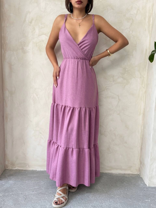 Fırfırlı katlı elbise s255049 Fırfırlı katlı elbise s255049