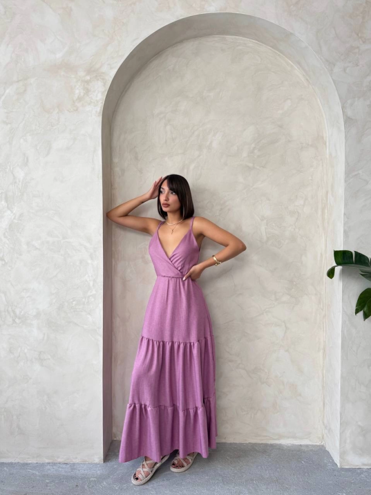 Fırfırlı katlı elbise s255049 Fırfırlı katlı elbise s255049