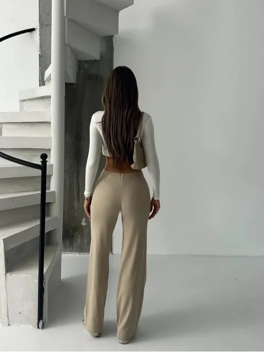 Fit Comfort Bej Salaş Pantolon A6011