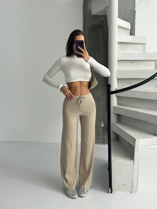 Fit comfort bej salaş pantolon A6011 Fit comfort bej salaş pantolon A6011