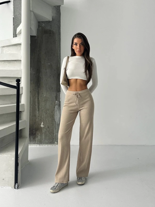 Fit comfort bej salaş pantolon A6011 Fit comfort bej salaş pantolon A6011