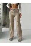 Fit Comfort Bej Salaş Pantolon A6011