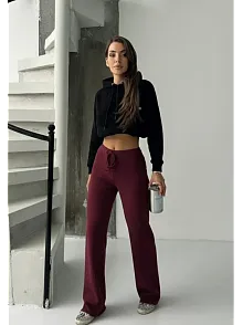 Fit Comfort Bej Salaş Pantolon Bordo A6011