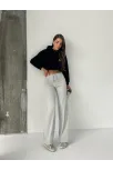 Fit Comfort Gri Salaş Pantolon A6011