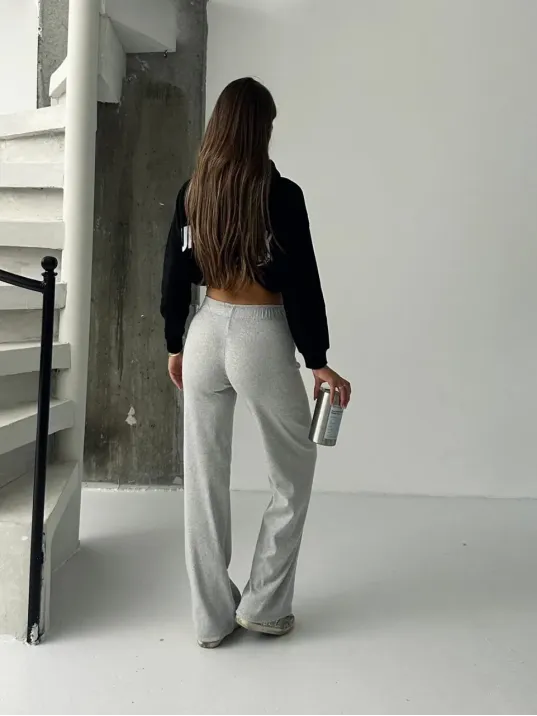 Fit Comfort Gri Salaş Pantolon A6011