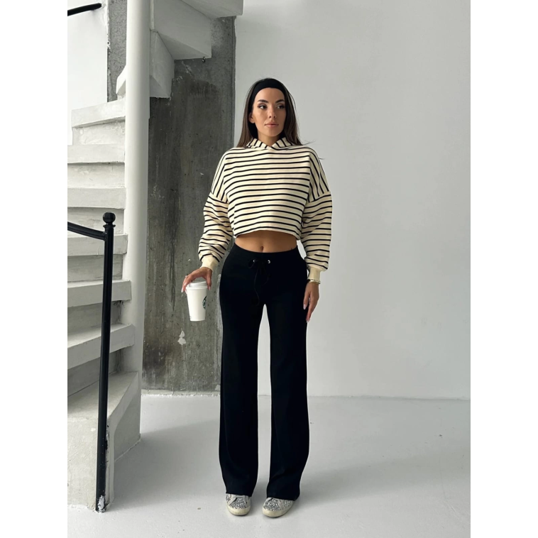 Fit comfort siyah salaş pantolon A6011 Fit comfort siyah salaş pantolon A6011