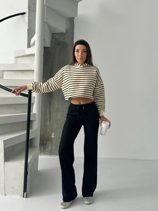 Fit comfort siyah salaş pantolon A6011 Fit comfort siyah salaş pantolon A6011