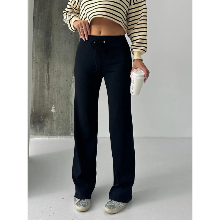 Fit comfort siyah salaş pantolon A6011 Fit comfort siyah salaş pantolon A6011