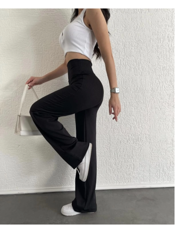 fitilli palazzo pantolon siyah fitilli palazzo pantolon siyah