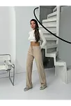 Fitilli Şardonlu Pantolon Bej A4058