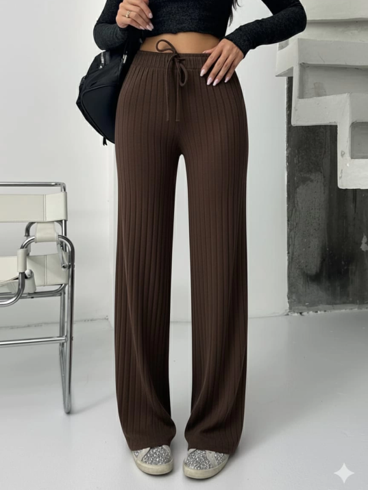 Fitilli şardonlu pantolon kahve a4058 Fitilli şardonlu pantolon kahve a4058