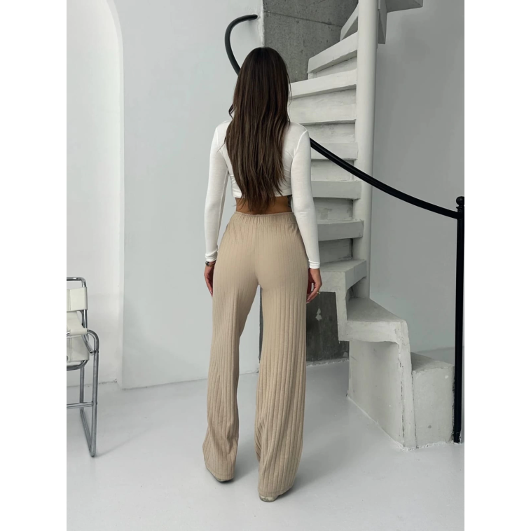 Fitilli şardonlu pantolon bej a4058 Fitilli şardonlu pantolon bej a4058