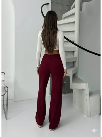 Fitilli şardonlu pantolon bordo a4058 Fitilli şardonlu pantolon bordo a4058