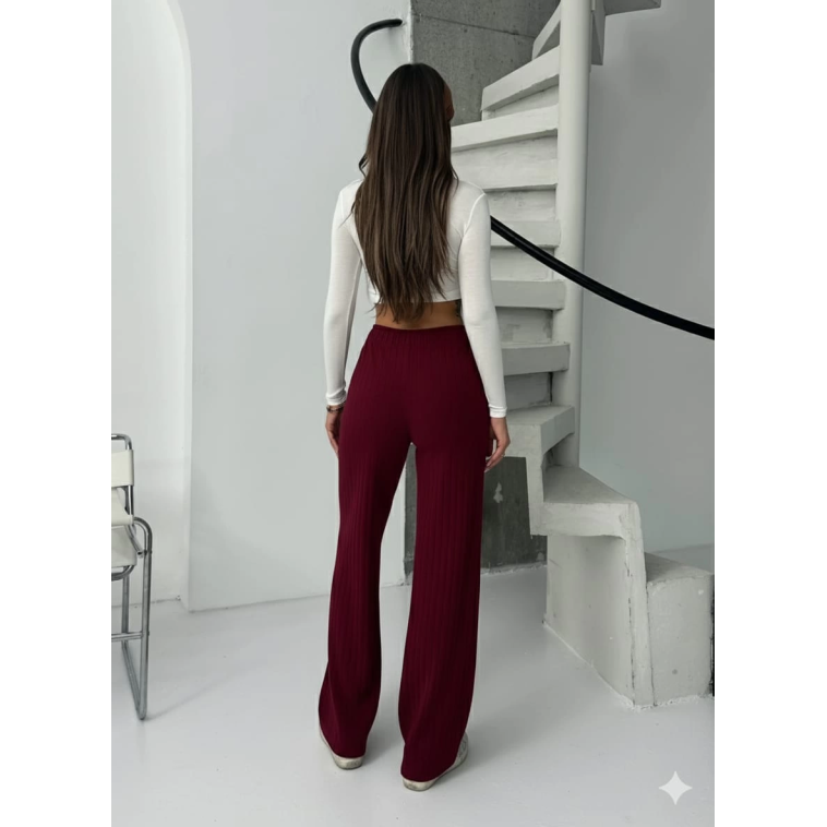 Fitilli şardonlu pantolon bordo a4058 Fitilli şardonlu pantolon bordo a4058