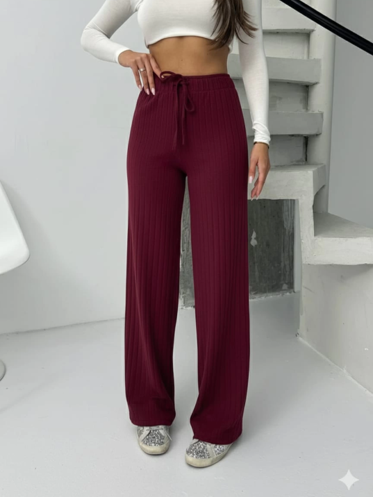 Fitilli şardonlu pantolon bordo a4058 Fitilli şardonlu pantolon bordo a4058