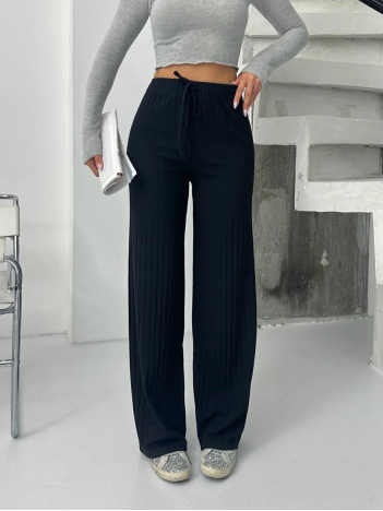 Fitilli şardonlu pantolon siyah a4058 Fitilli şardonlu pantolon siyah a4058