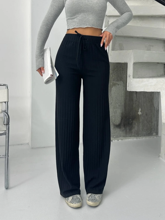 Fitilli şardonlu pantolon siyah a4058 Fitilli şardonlu pantolon siyah a4058