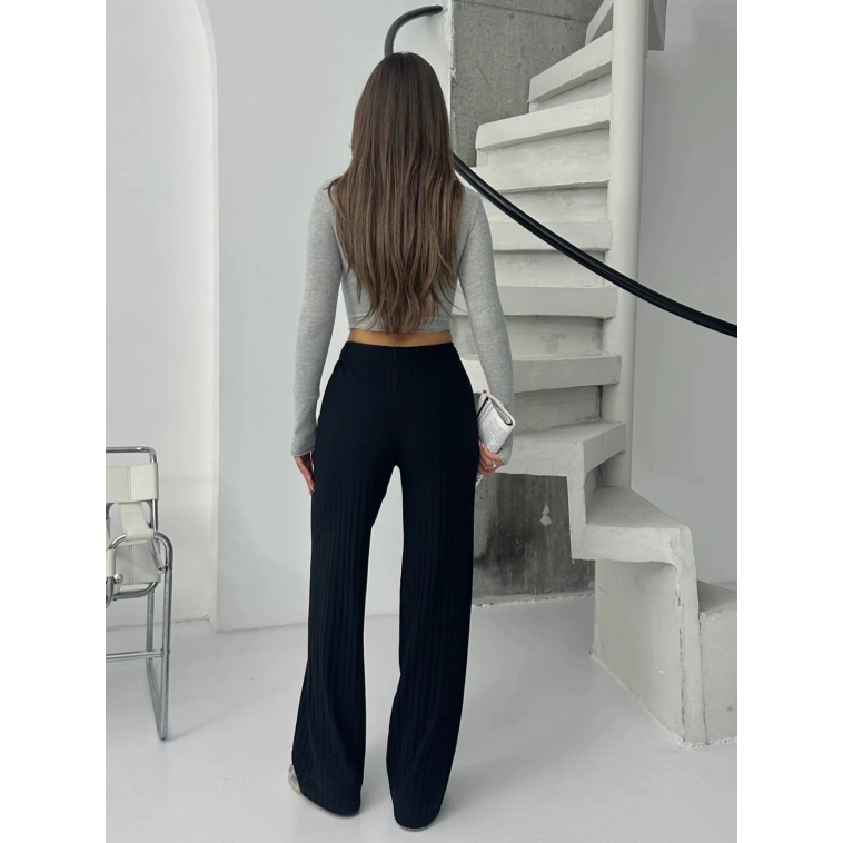 Fitilli şardonlu pantolon siyah a4058 Fitilli şardonlu pantolon siyah a4058
