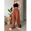 Flamlı kahve pantolon Flamlı kahve pantolon