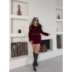 Fok ceket premıum kalite bordo st255860
