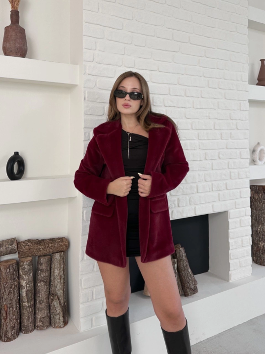 Fok ceket premıum kalite bordo st255860 Fok ceket premıum kalite bordo st255860