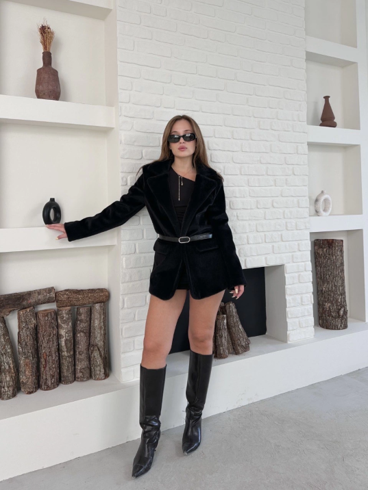 Fok ceket premıum kalite siyah st255860 Fok ceket premıum kalite siyah st255860