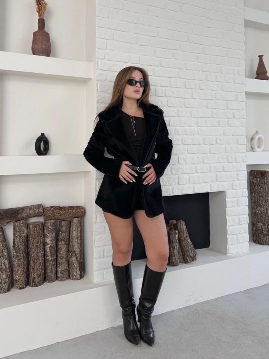 Fok ceket premıum kalite siyah st255860 Fok ceket premıum kalite siyah st255860