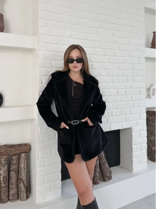 Fok Ceket Premıum Kalite Siyah St255860