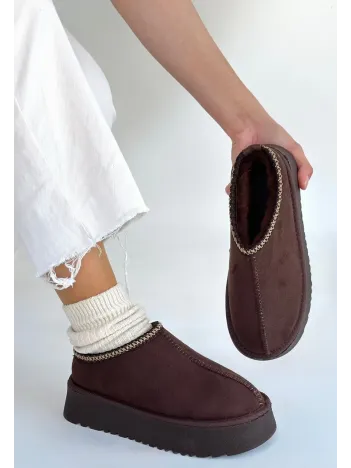 Foyk Kahverengi Süet Bot