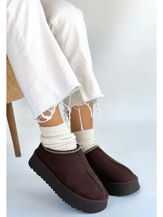 Foyk Kahverengi Süet Bot Foyk Kahverengi Süet Bot