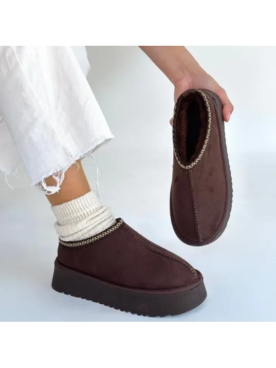 Foyk Kahverengi Süet Bot Foyk Kahverengi Süet Bot