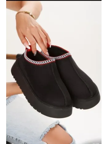 Foyk Siyah Süet Bot