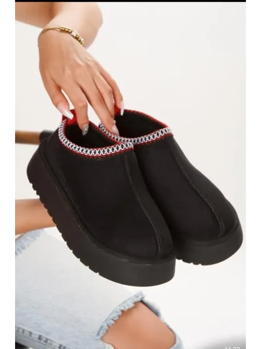 Foyk Siyah Süet Bot Foyk Siyah Süet Bot