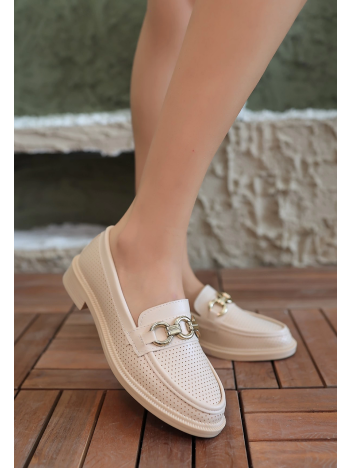 Fria Bej Cilt Babet Ayakkabı