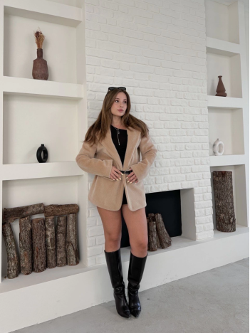 Fok ceket premıum kalite bej st255860 Fok ceket premıum kalite bej st255860