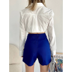 Gabardin fermuarlı şort etek S24906 Gabardin fermuarlı şort etek S24906