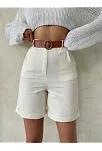 Gabardin Kumaş Şort