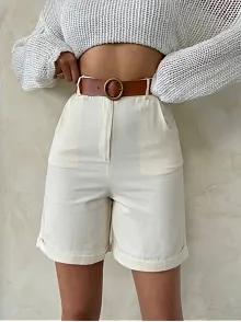 Gabardin Kumaş Şort