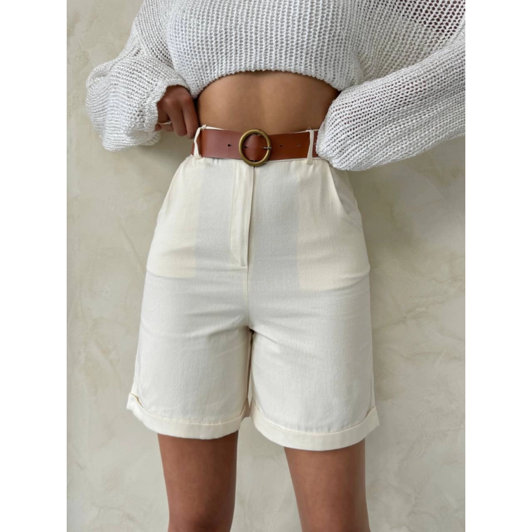 Gabardin kumaş şort Gabardin kumaş şort