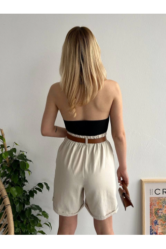 Gabardin kumaş şort
