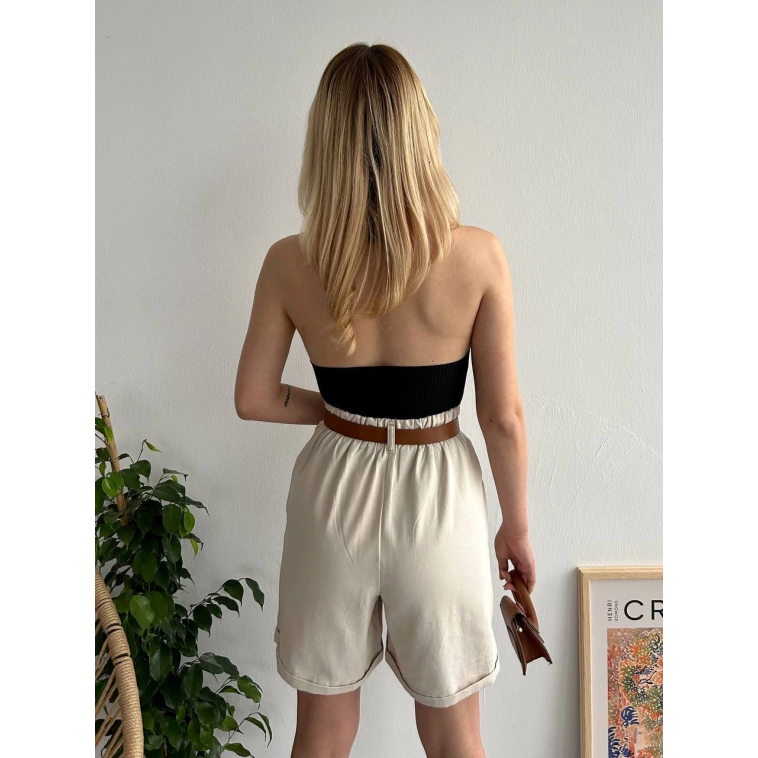 Gabardin kumaş şort Gabardin kumaş şort