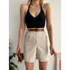 Gabardin kumaş şort Gabardin kumaş şort
