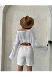 Gabardin Kumaş Şort